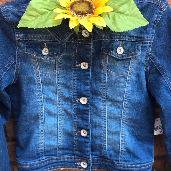 💰5 -4- $20💰 Justice girls jean jacket - Picture 3 of 5